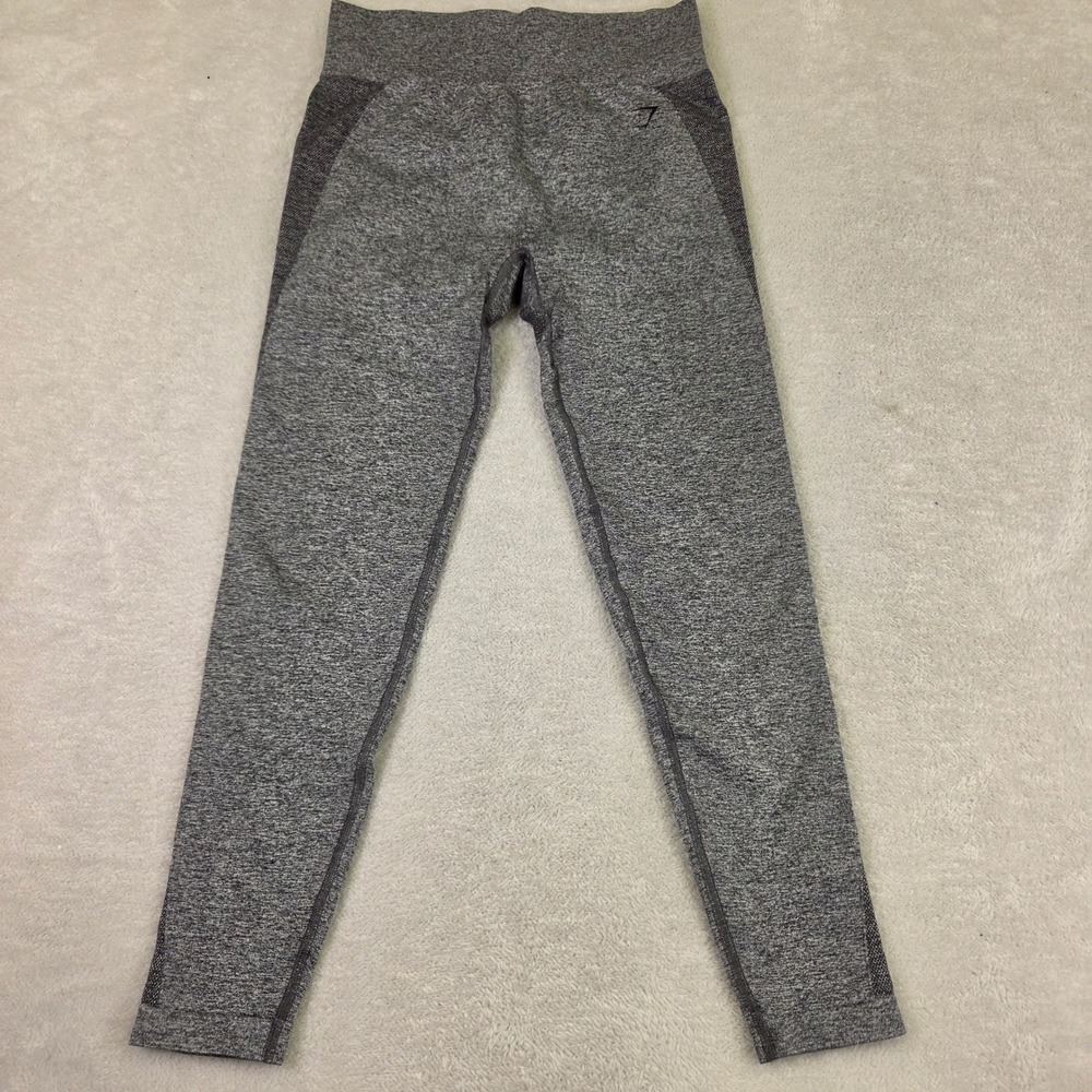 Gymshark Vital Seamless Leggings Grey Marl High Waisted Activewear Womens Medium